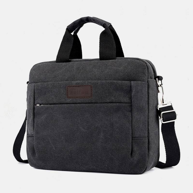 Miesten Canvas Olkalaukku Crossbody Bag Käsilaukku Business Bag