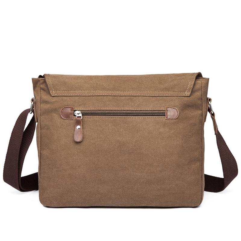 Miesten Canvas-olkalaukku Rento Messenger Bag Retro Kannettavan Tietokoneen Laukku