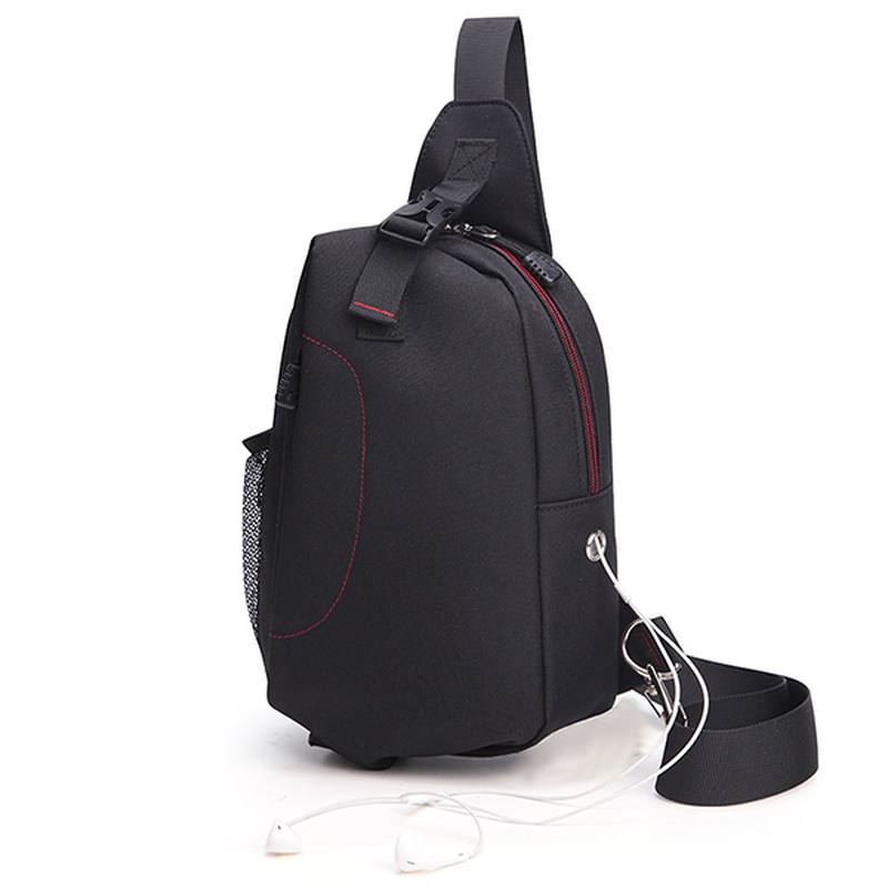 Miesten Canvas Outdoor Sport -monitoiminen Crossbody-laukku