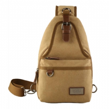 Miesten Canvas Retro Crossbody Laukku Rintalaukku Rento Ulkoilu Olkalaukku