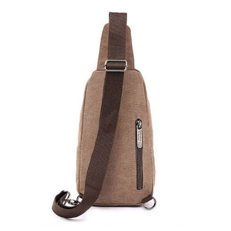 Miesten Canvas Sling Bag Outdoor Sport Rento Rintapakkaus Crossbody Swagger Bag