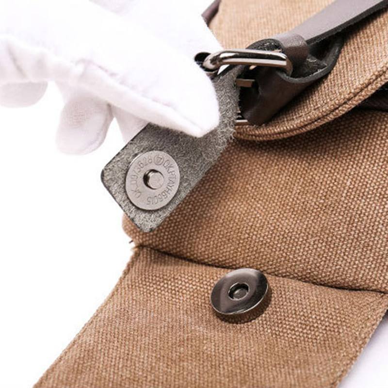 Miesten Canvas Sling Bag Outdoor Sport Rento Rintapakkaus Crossbody Swagger Bag