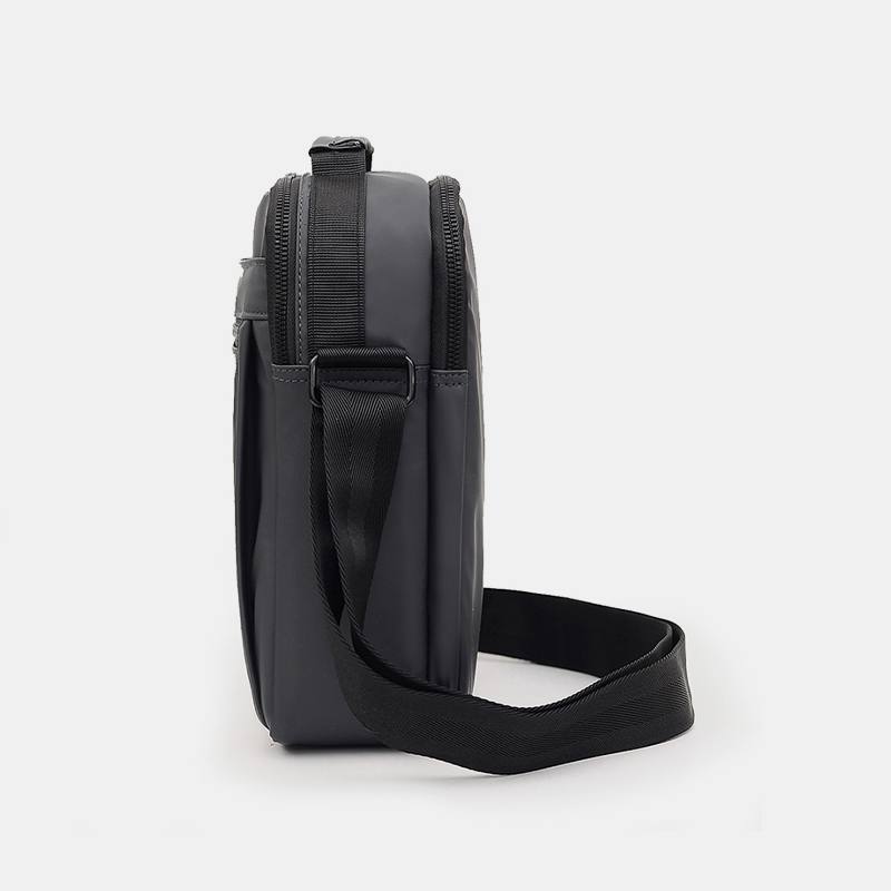 Miesten Nylon Kevyt Rento Ulkoilu Multi-carry Olkalaukku Crossbody Laukku