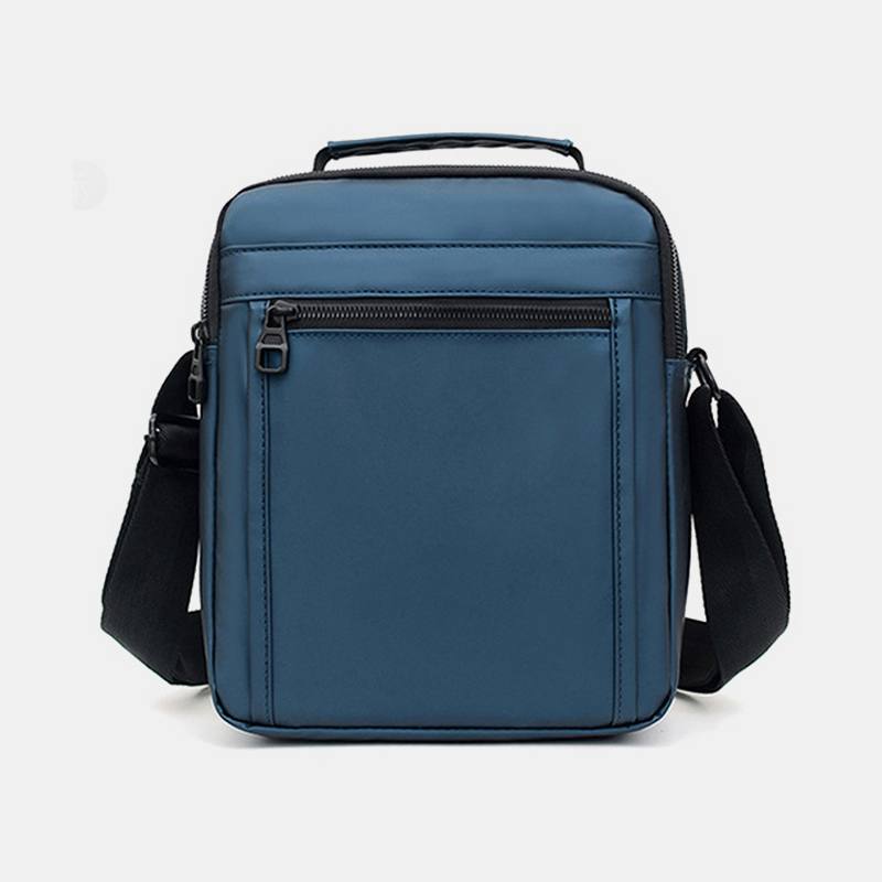 Miesten Nylon Kevyt Rento Ulkoilu Multi-carry Olkalaukku Crossbody Laukku