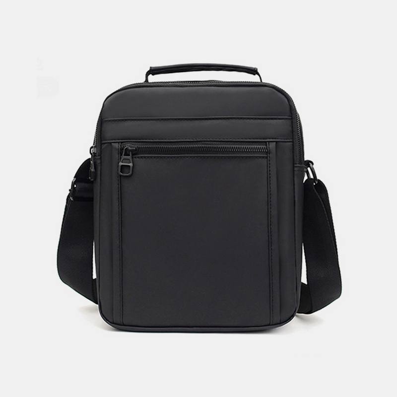 Miesten Nylon Kevyt Rento Ulkoilu Multi-carry Olkalaukku Crossbody Laukku