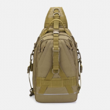 Miesten Oxford Camo Monitoiminen Vedenpitävä Ulkourheilu Ratsastus Taktinen Olkalaukku Crossbody Bag Rintalaukku