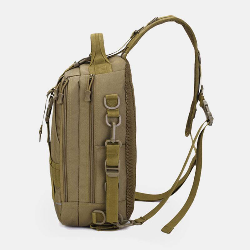 Miesten Oxford Camo Monitoiminen Vedenpitävä Ulkourheilu Ratsastus Taktinen Olkalaukku Crossbody Bag Rintalaukku