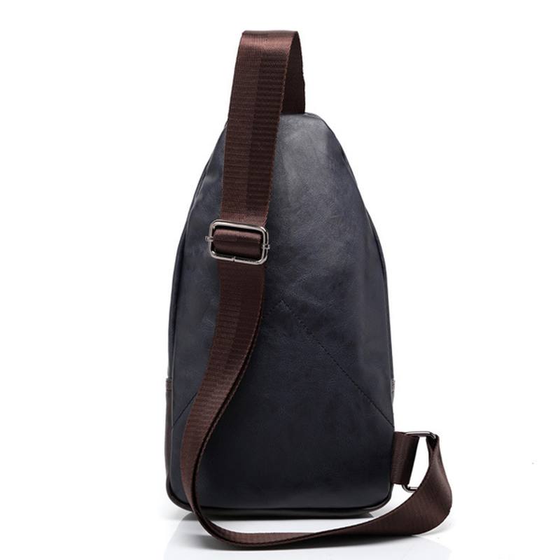 Miesten Pu Crossbody Bag Capacity Vapaa-ajan Olkalaukku