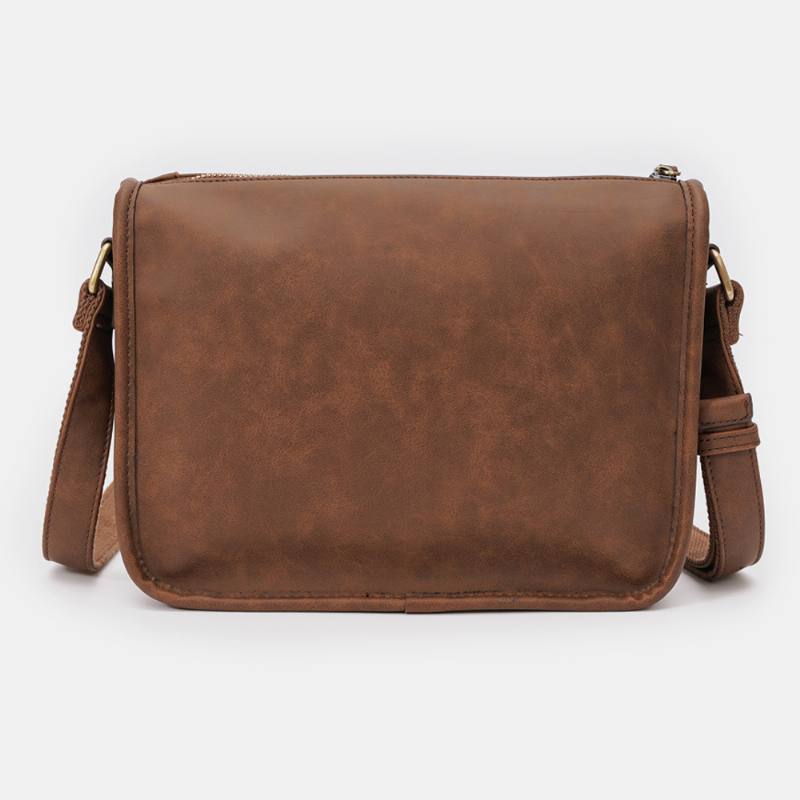 Miesten Pu-nahka Suuri Kapasiteetti Vintage 6.3 Tuuman Puhelinlaukku Messenger Bags Crossbody Laukut Olkalaukku