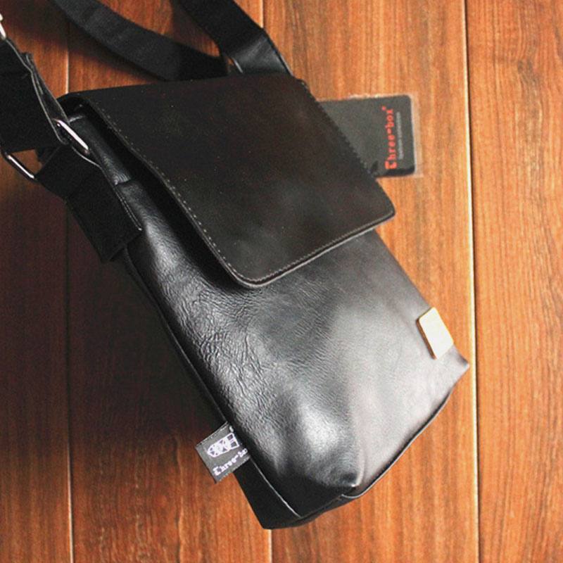 Miesten Pu-nahka Takaisin Varkaudenesto Tasku Crossbody Laukut Rento 6.5 Tuuman Puhelinlaukku Messenger Bag Olkalaukku Matkalaukku