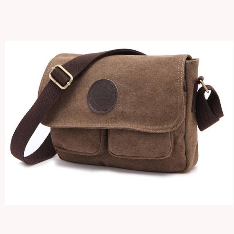 Miesten Retro Crossbody Laukku Canvas Olkalaukku Messenger