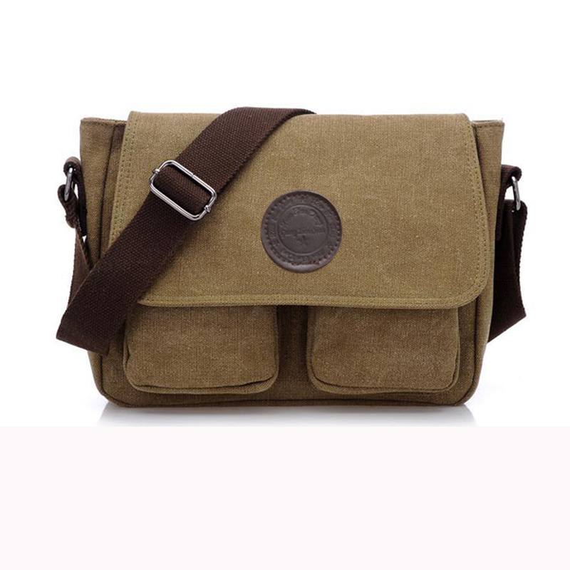 Miesten Retro Crossbody Laukku Canvas Olkalaukku Messenger