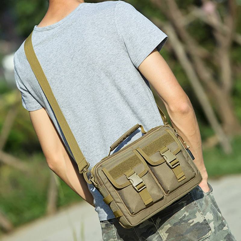 Miesten Uusi Canvas Tactical Camo Rento Crossbody Laukku