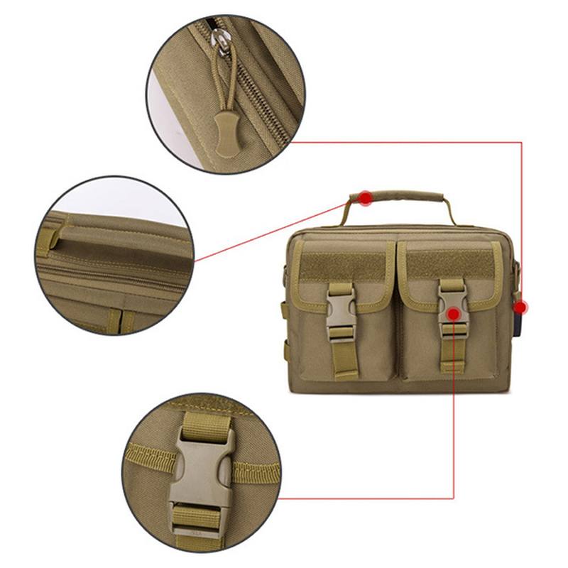 Miesten Uusi Canvas Tactical Camo Rento Crossbody Laukku