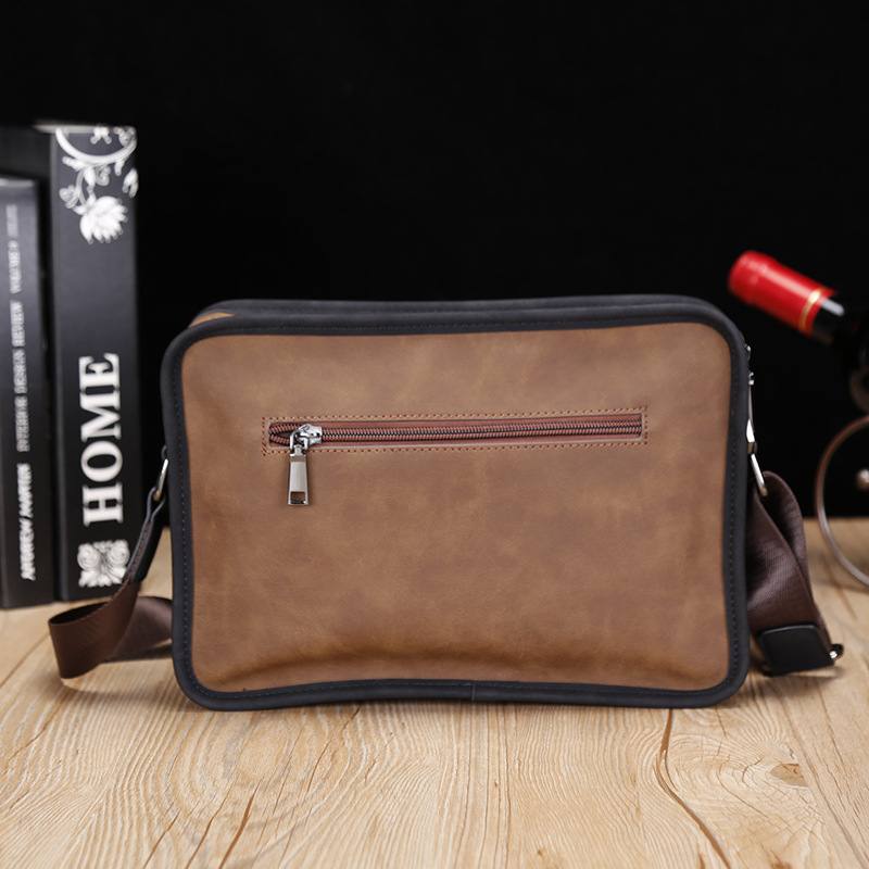 Miesten Varkaudenesto Pu-nahka British Retro Crossbody Laukut Olkalaukku Olkalaukku