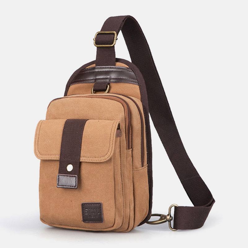 Miesten Vinatge Anti-theft Canvas Rintalaukku Olkalaukku Crossbody Laukku