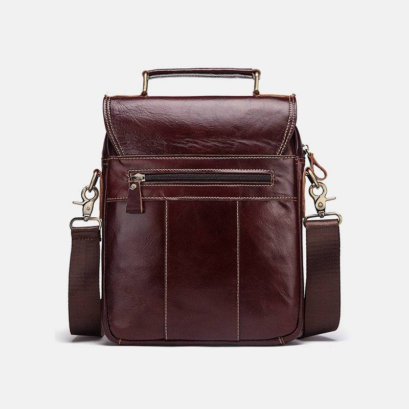 Miesten Vintage Aitoa Nahkaa Oleva Olkalaukku Crossbody Bag Messenger Bag