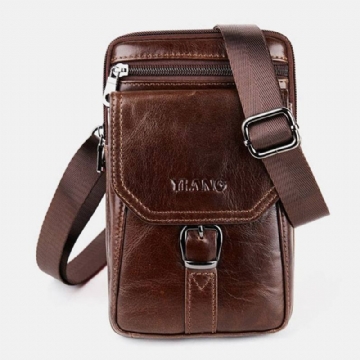 Miesten Vintage Olkalaukku Crossbody Bag Vyötärölaukku Puhelinlaukku