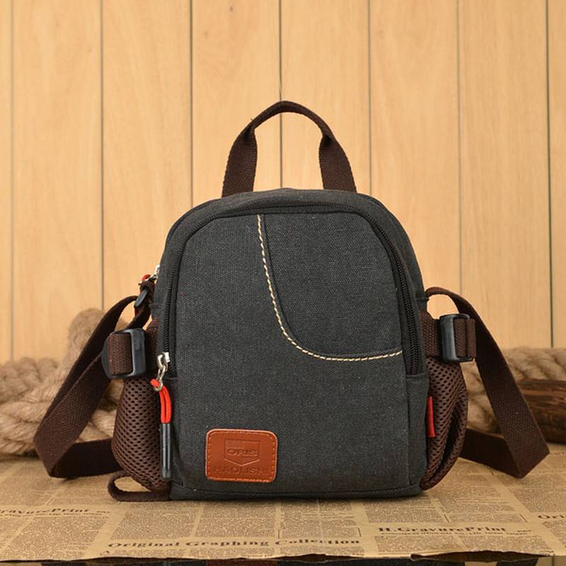 Naiset Miehet Rento Canvas Crossbody Laukut Kevyet Käsilaukut Outdoor Olkalaukut