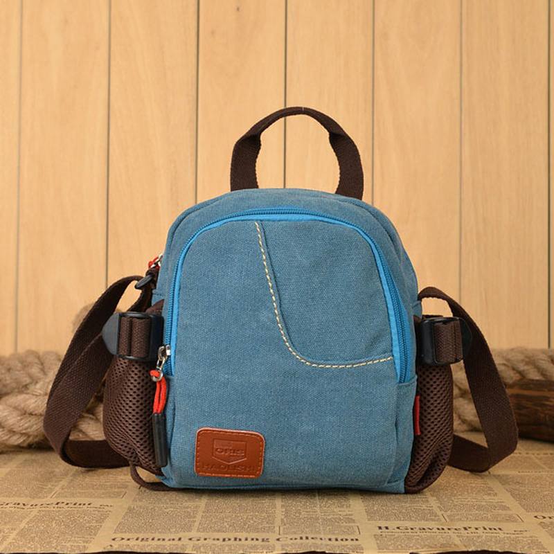 Naiset Miehet Rento Canvas Crossbody Laukut Kevyet Käsilaukut Outdoor Olkalaukut