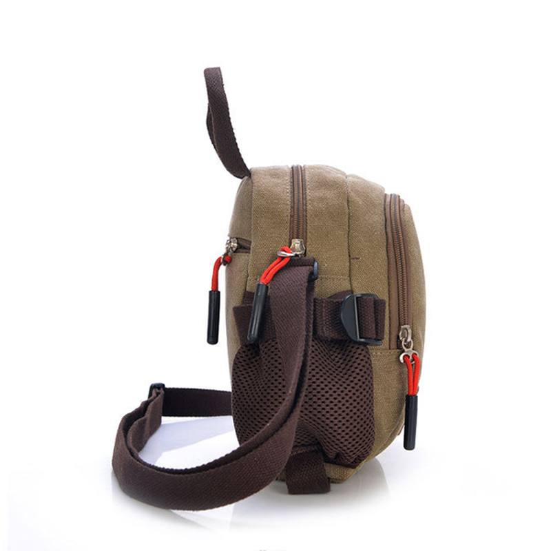 Naiset Miehet Rento Canvas Crossbody Laukut Kevyet Käsilaukut Outdoor Olkalaukut