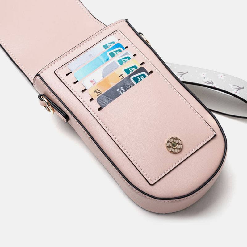 Naisten 4 Card Slot -puhelinlaukku Crossbody-laukku