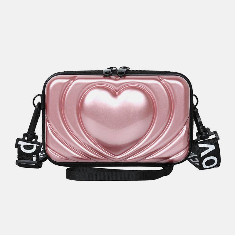 Naisten 6.5 Tuuman Love Solid Trunk -puhelinlaukku Crossbody Bag