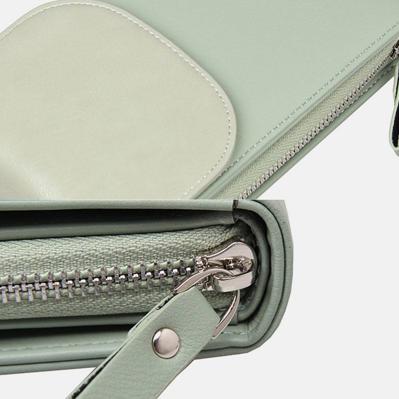 Naisten 8 Card Slot -puhelinlaukku Solid Crossbody -laukku Olkalaukku