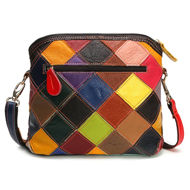 Naisten Aito Nahka Kukkainen Crossbody Laukku Vintage Laukku