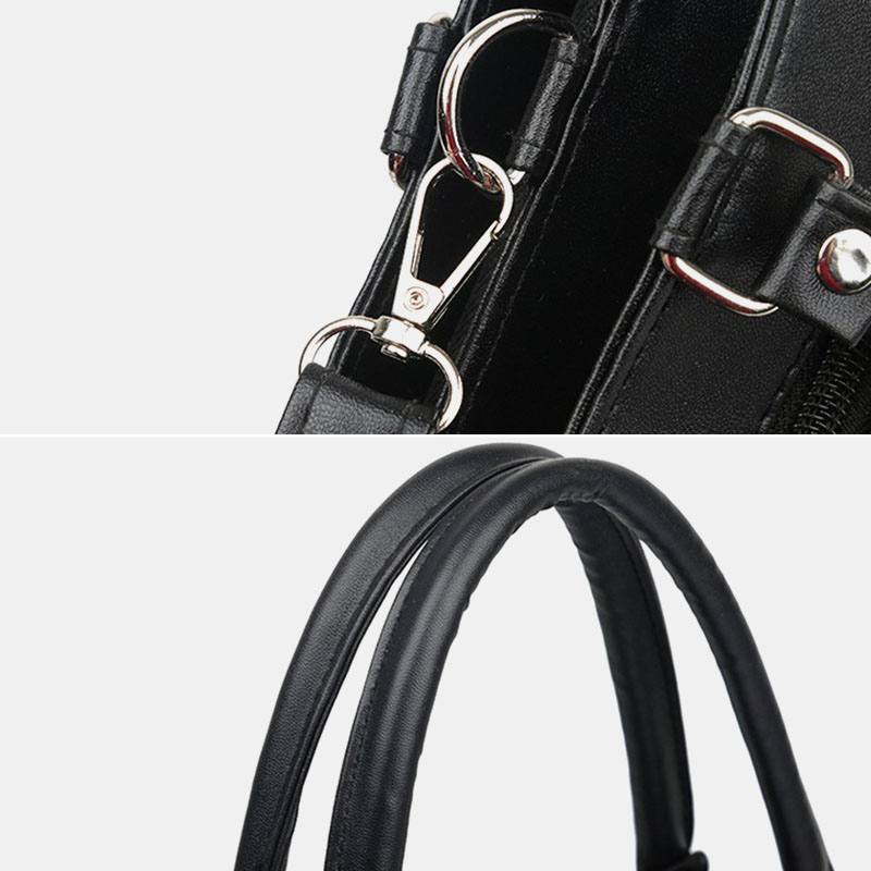 Naisten Aitoa Nahkaa Geometrisen Kuvion Värit Vastaavat Vintage Isokokoiset Käsilaukut Olkalaukut Crossbody Laukut