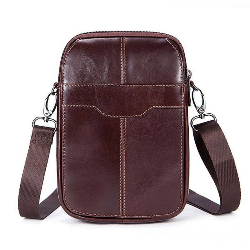 Naisten Aitoa Nahkaa Rento Business Vintage Crossbody Laukku