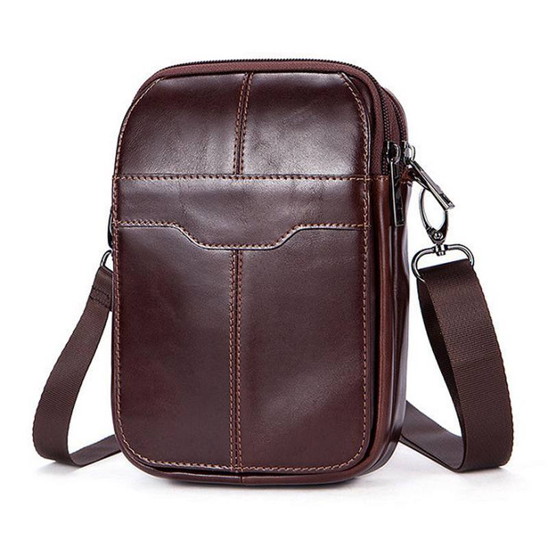 Naisten Aitoa Nahkaa Rento Business Vintage Crossbody Laukku