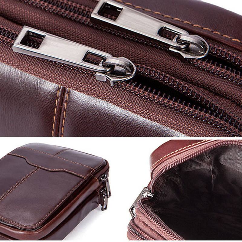 Naisten Aitoa Nahkaa Rento Business Vintage Crossbody Laukku