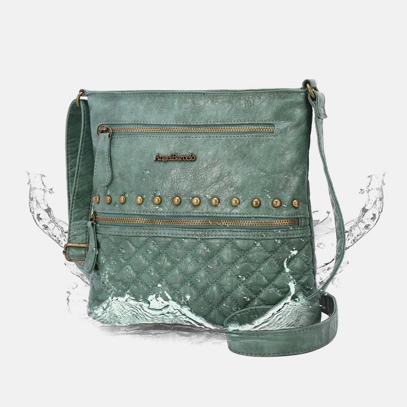 Naisten Argyle Waterproof Hardware Anti-theft Crossbody Laukku Olkalaukku