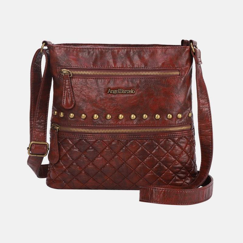 Naisten Argyle Waterproof Hardware Anti-theft Crossbody Laukku Olkalaukku