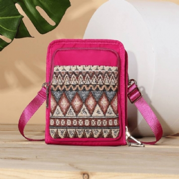 Naisten Canvas Bohemian Crossbody -olkalaukku