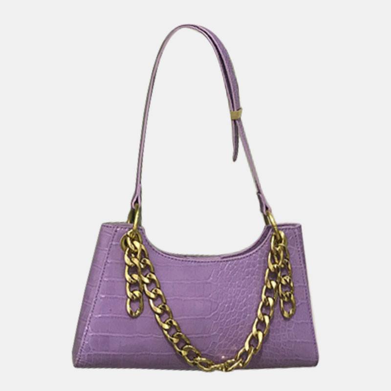 Naisten Crocodile Pattern Elegant Chain Olkalaukku Crossbody Bag