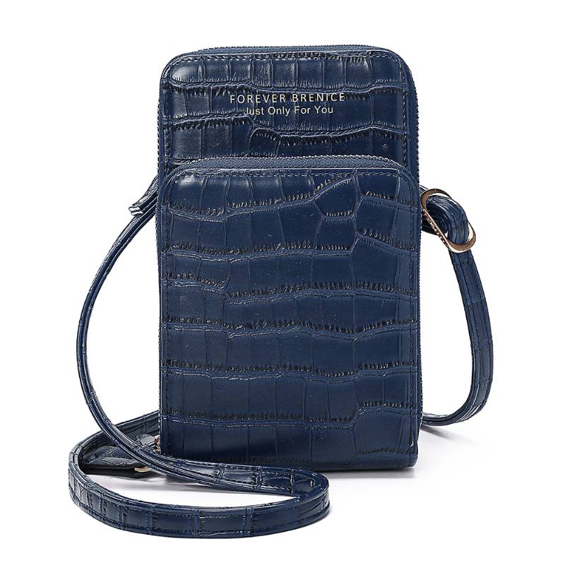 Naisten Krokotiilikuvioinen Multi-card Slots -laukku Puhelinlaukku Crossbody-laukku