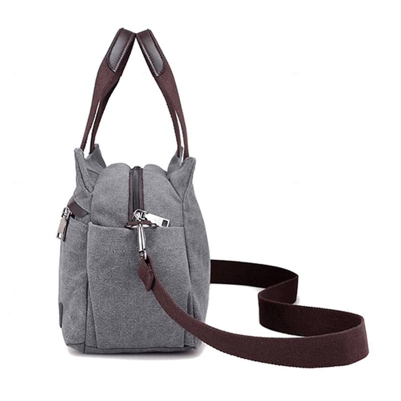 Naisten Lotus Canvas Käsilaukku Kiinalainen Crossbody Laukku