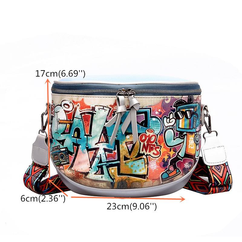 Naisten Muoti Multi-carry Bag Hip-hop Crossbody -laukku