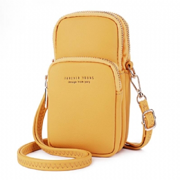 Naisten Muoti Solid Phone Laukku Rento Crossbody Laukku