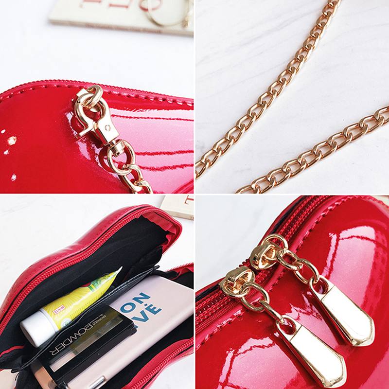 Naisten Persoonallisuus Lips Shape Chain Olkalaukku Crossbody Bag