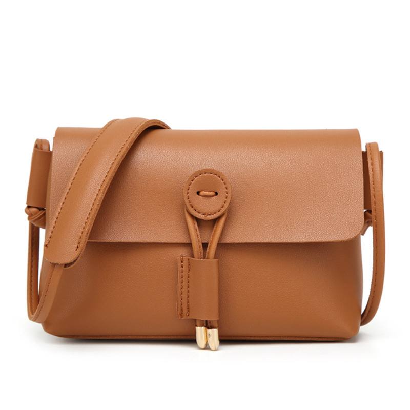 Naisten Pu-nahkainen Hasp Olkalaukut Vintage Flap Crossbody Laukut Olkalaukut