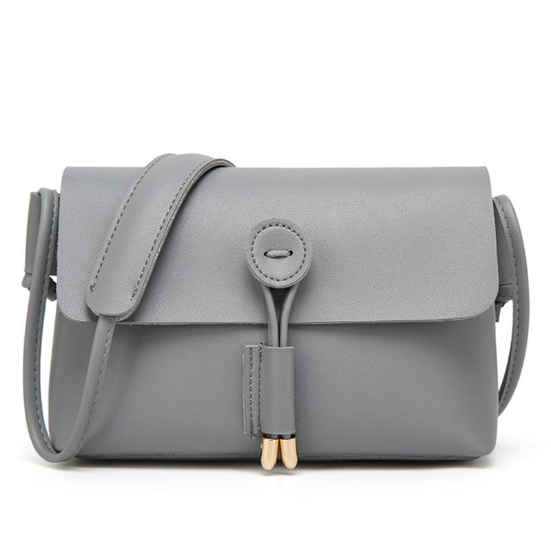 Naisten Pu-nahkainen Hasp Olkalaukut Vintage Flap Crossbody Laukut Olkalaukut