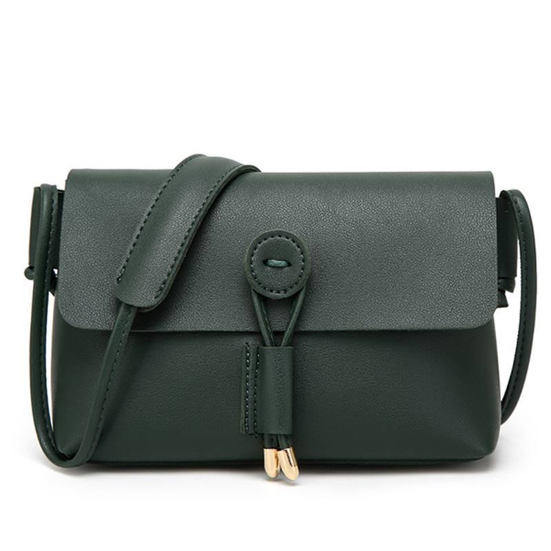 Naisten Pu-nahkainen Hasp Olkalaukut Vintage Flap Crossbody Laukut Olkalaukut