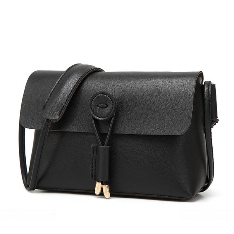 Naisten Pu-nahkainen Hasp Olkalaukut Vintage Flap Crossbody Laukut Olkalaukut