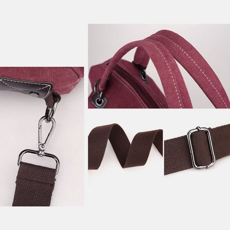 Naisten Rento Kangaskäsilaukku Multi-carry Crossbody -laukku