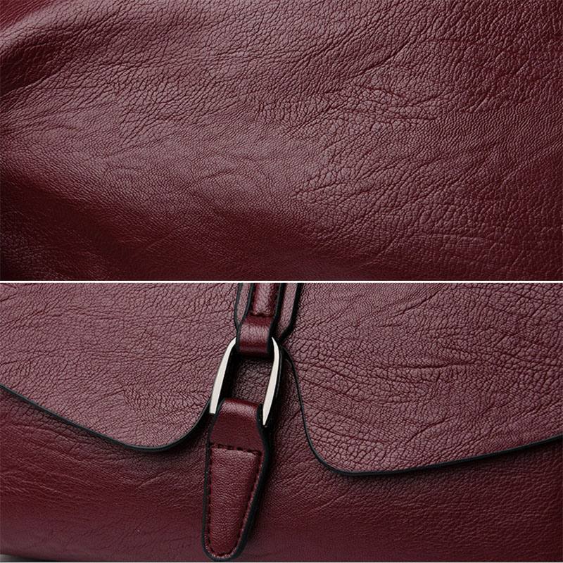 Naisten Retro-keinonahkainen Vedenpitävä Magneettinen Olkalaukku 6.5 Tuuman Puhelinlaukku Crossbody-laukku