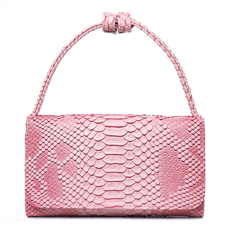 Naisten Snake Skin Aito Nahkaketju Olkalaukku Crossbody Laukku Käsilaukku Pitkä Lompakko