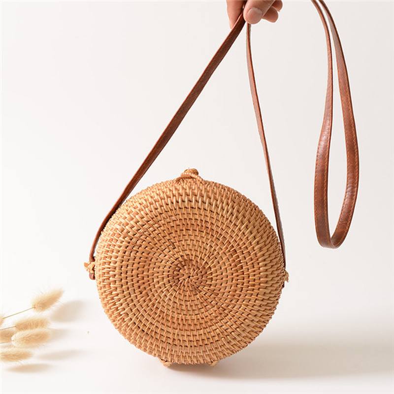 Naisten Straw Hollow Out Crossbody Bag Matkalaukku